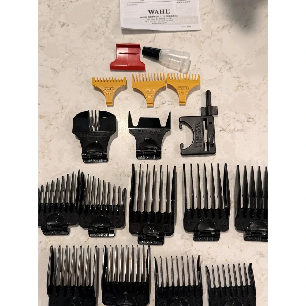 Wahl Beard Trimmer 79467‎ Clipper Guard Set 16pc Attachment Combs Trim Guides
